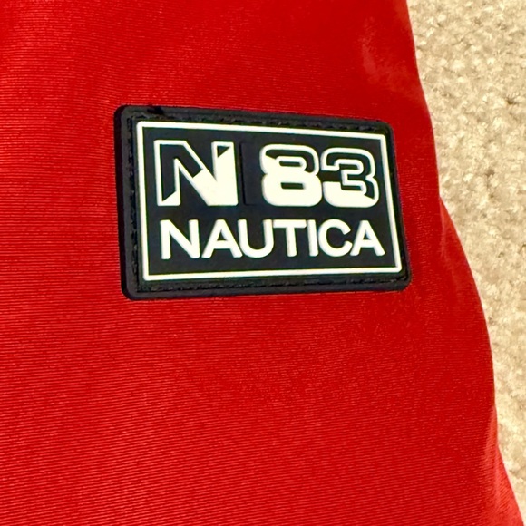 Nautica Red Puffer Coat MEN - Picture 6 of 7